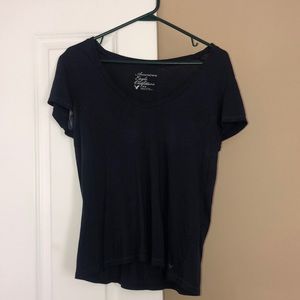 American Eagle small navy blue scoop neck shirt